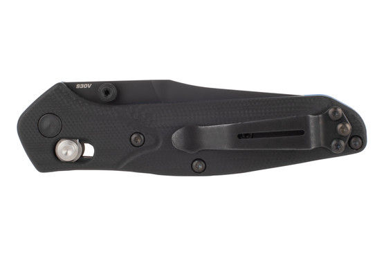 Benchmade 945 Mini Osborne Reverse Tanto folding knife with black handle